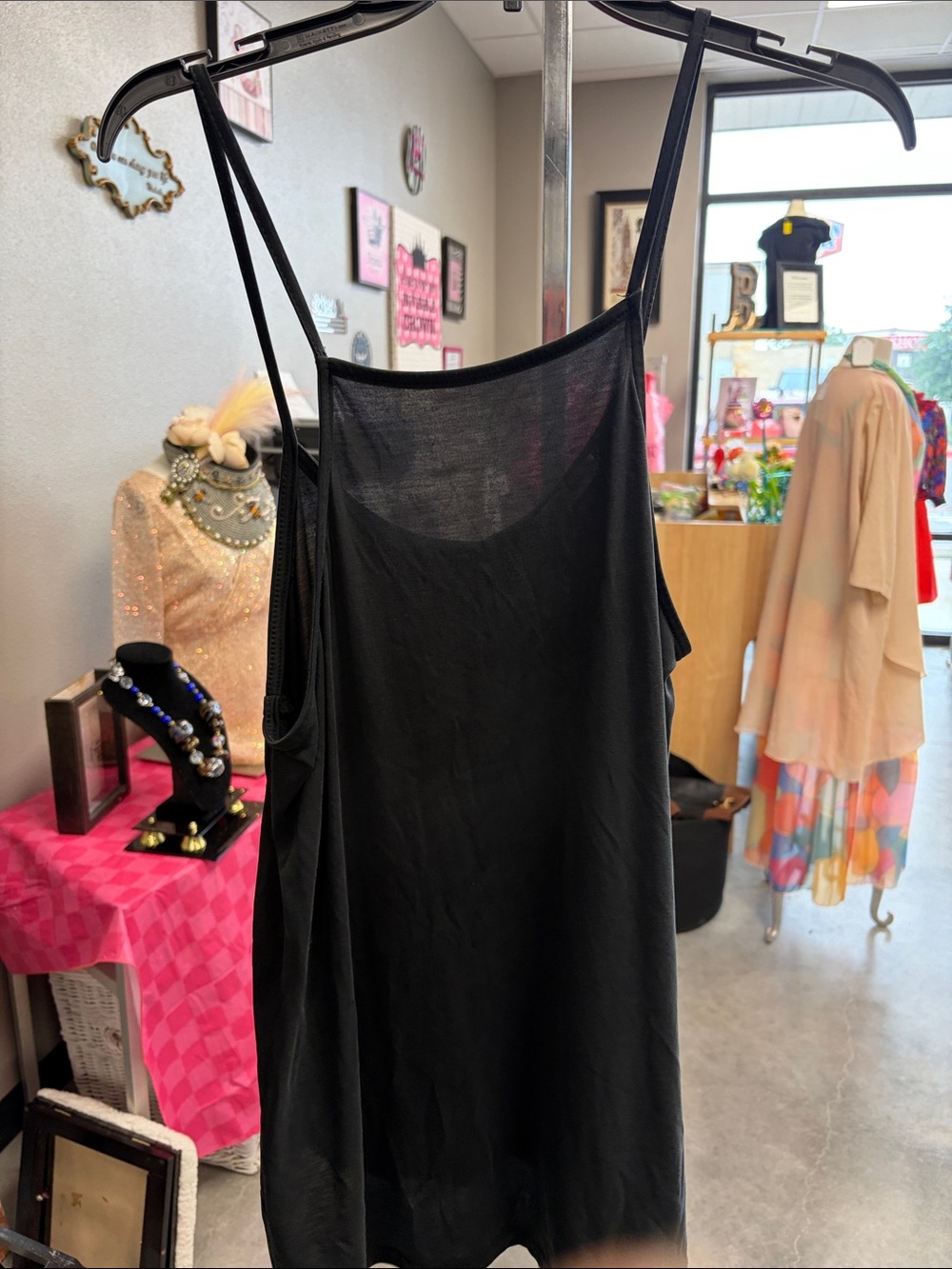 Cherish Black Sheer Layering Camisole